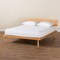 Baxton Studio Joaquin Modern Japandi Rustic Brown Finished Wood Full Size Platform Bed 235-13240-ZORO - alternate 10